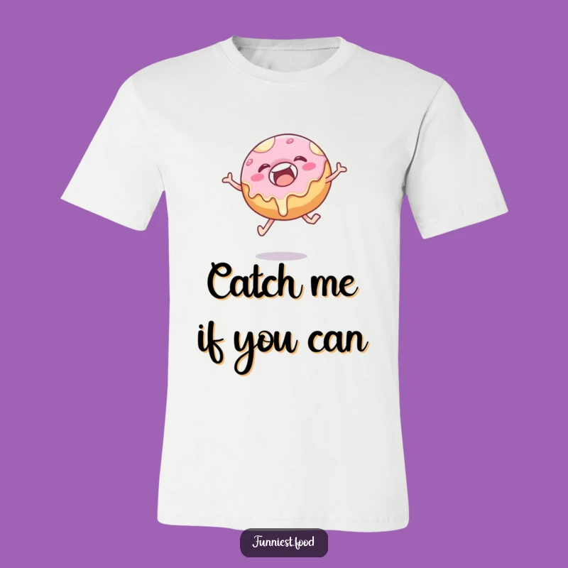 Funny Donut Leap T-Shirt: Wearable Delightful Pastry Fun & Joyful Gift
