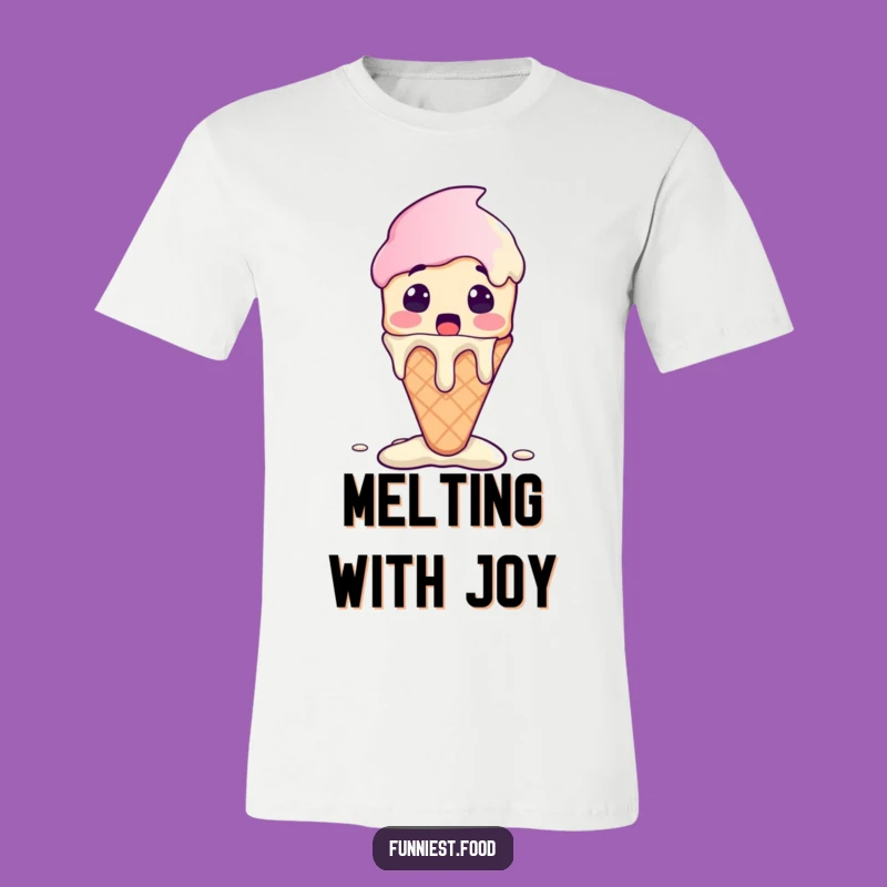 Funny Ice Cream T-Shirt - Melting Character, Ultimate Funny Gift!