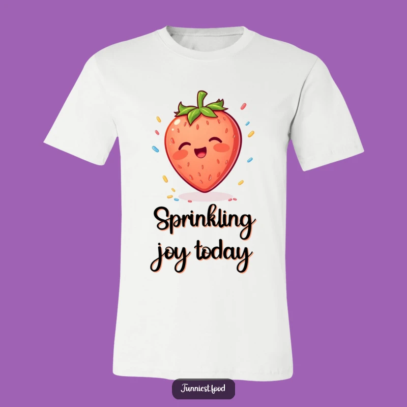 Funny Strawberry Sprinkle T-Shirt: Sweet Fun & Joyful Vibes, Perfect Gift for Berry Lovers