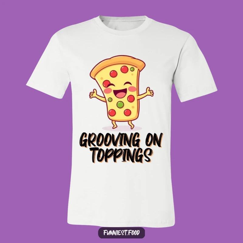 Funny Pizza Dance T-Shirt: Laughing Slice Grooves, Party Gift!