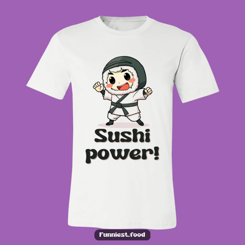Funny Sushi Roll Karate T-Shirt: Martial Arts Munchies, Hilarious Japanese Food Tee, Perfect Gift