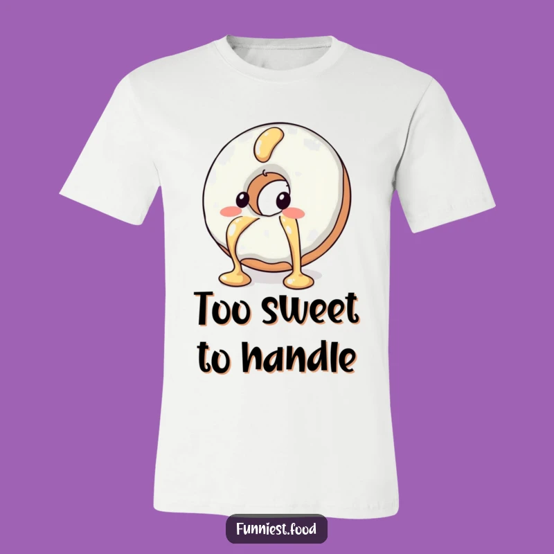 Funny Blushing Donut T-Shirt Sweet Escape from Syrup Fun