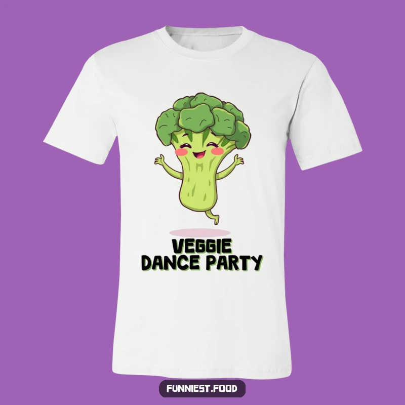 Funny Broccoli Jig T-Shirt: A Hilarious Bouncing Broccoli, Great Veggie Laugh Gift!