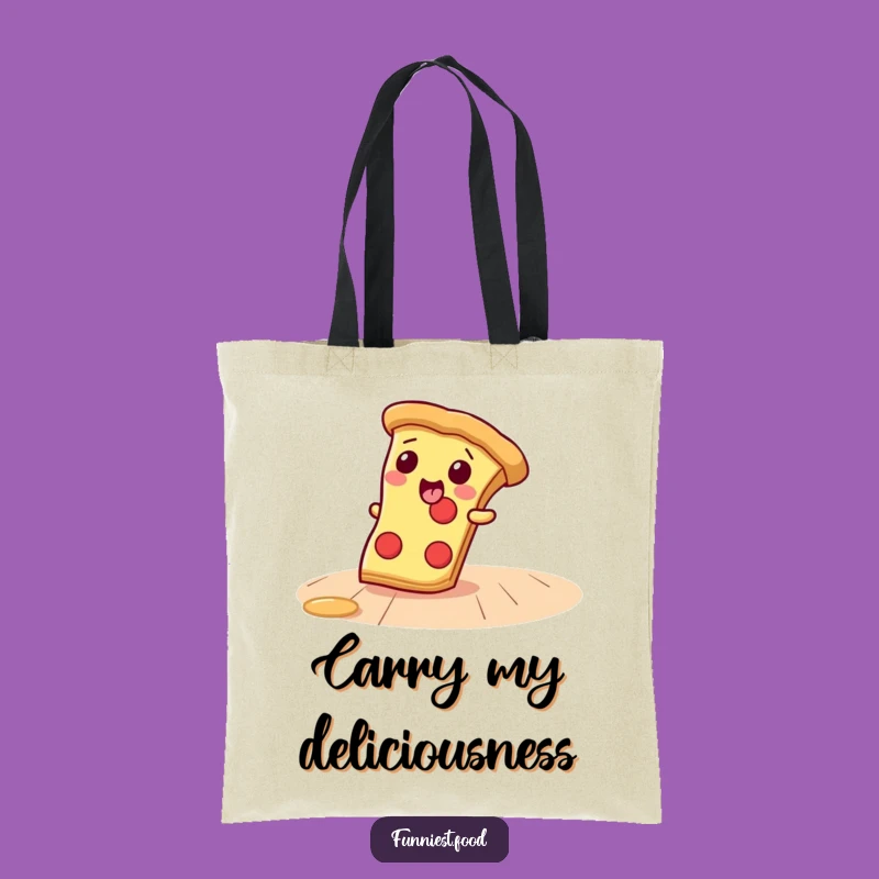 Funny Pizza Slice Tote Bag: Carry Your Essentials With Gusto