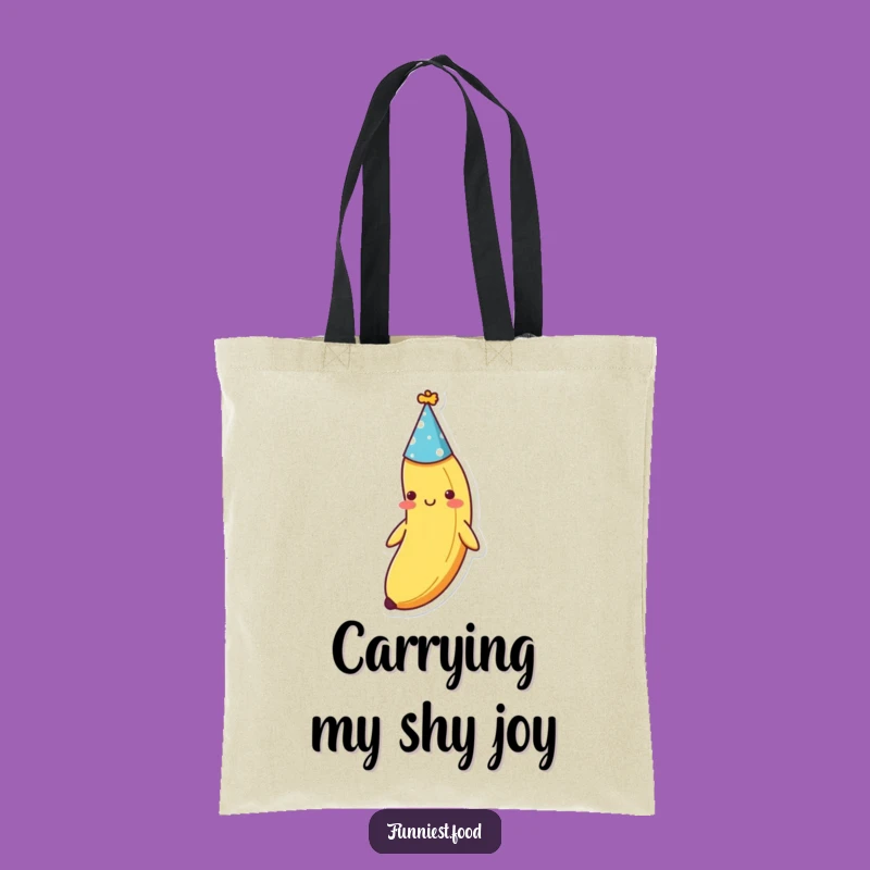 Funny Shy Banana Party Tote Bag - Carry Your Fun with Modesty