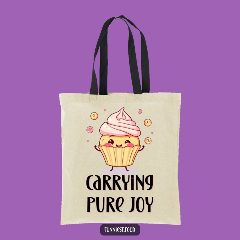 Funny Cupcake Juggling Tote Bag - Carry Your Laughs in Style