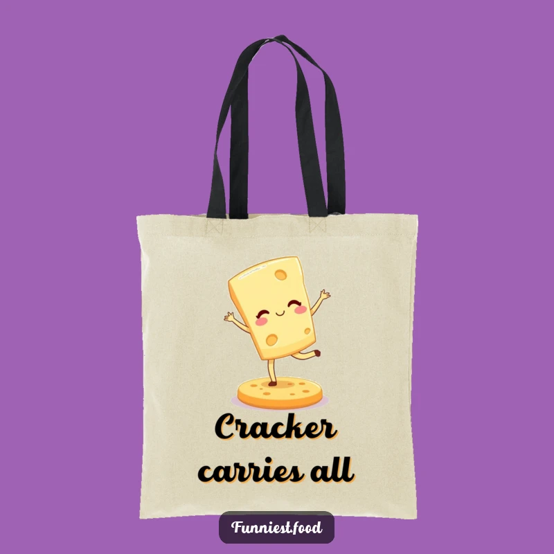 Funny Winking Cheese Tote Bag: Carry Your Humor with Grace