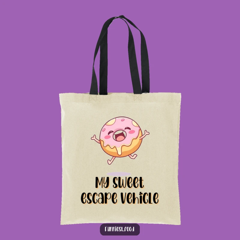 Funny Donut Leap Tote Bag: Carry Your Joy with This Pastry Accessory