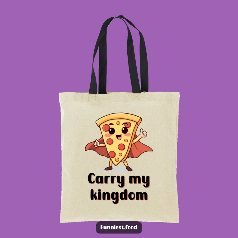 Funny Hero Pizza Slice Tote Bag: Carry Your Essentials Like a Champion