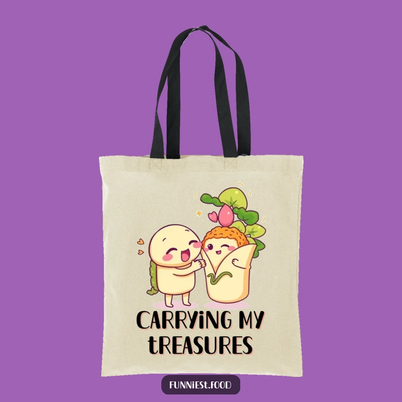 Funny Taco Burrito Serenade Tote Bag: Fiesta Essentials, Stylish & Hilarious Carry-All, Perfect Gift