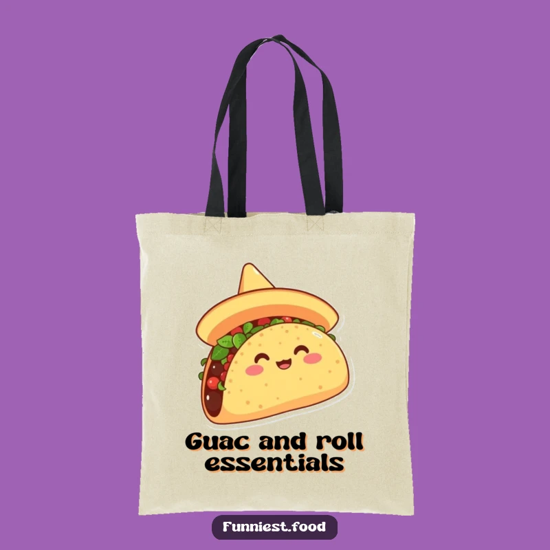 Funny Taco Sombrero Tote Bag: Carry Your Laughs in Hilarious Style
